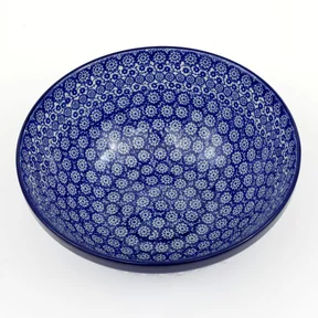 Miska ceramiczna 056 h-10cm <br> 2615X Kobaltowa koronka